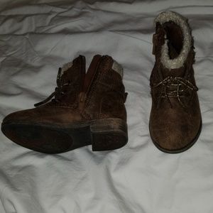 Garanimals Toddler Girls Brown Ankle  Boots